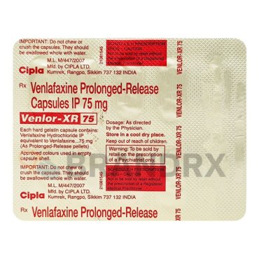 Venlor XR 75 mg Cipla